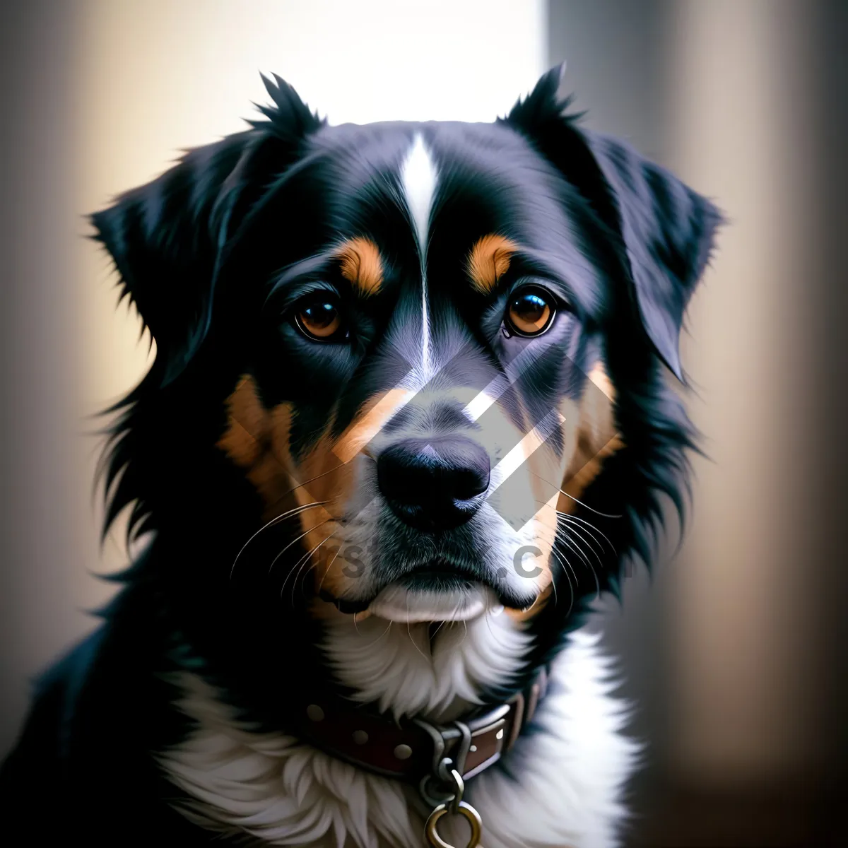 Picture of Adorable Border Collie Shepherd Dog Portrait