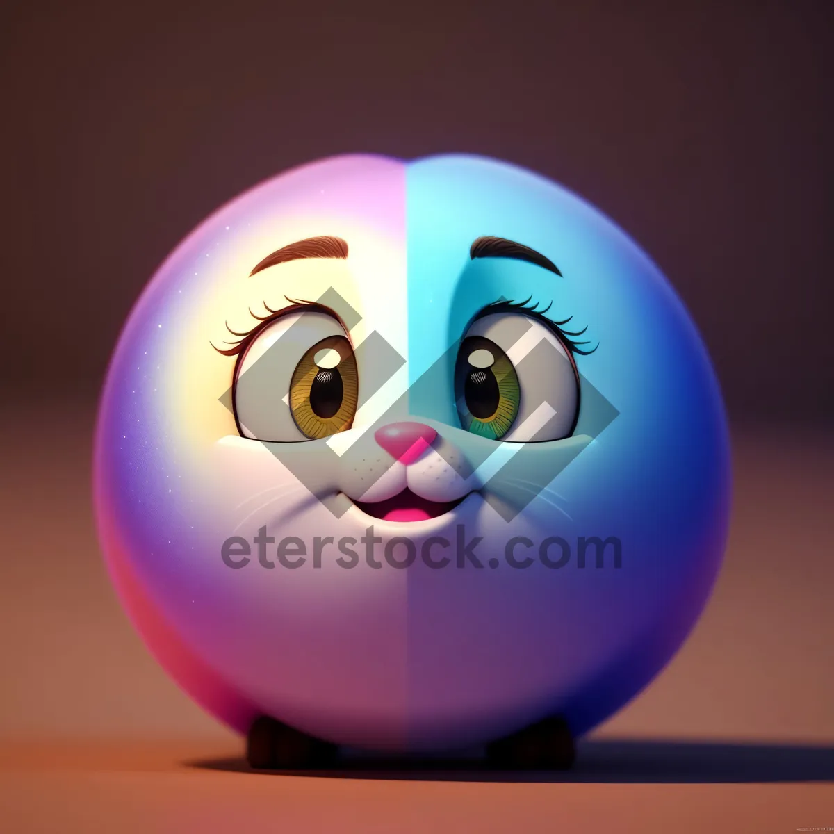 Picture of Round Fun Eyeball Ball: Playful Piggy Bank Sphere