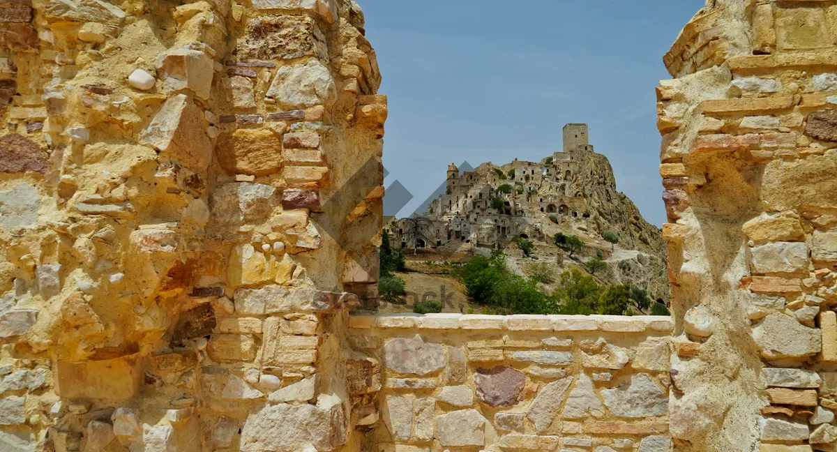 Picture of Medieval Fortress Tower in Old City Landscape