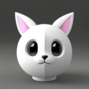 Happy Bunny Cartoon Character Ear Clip Art