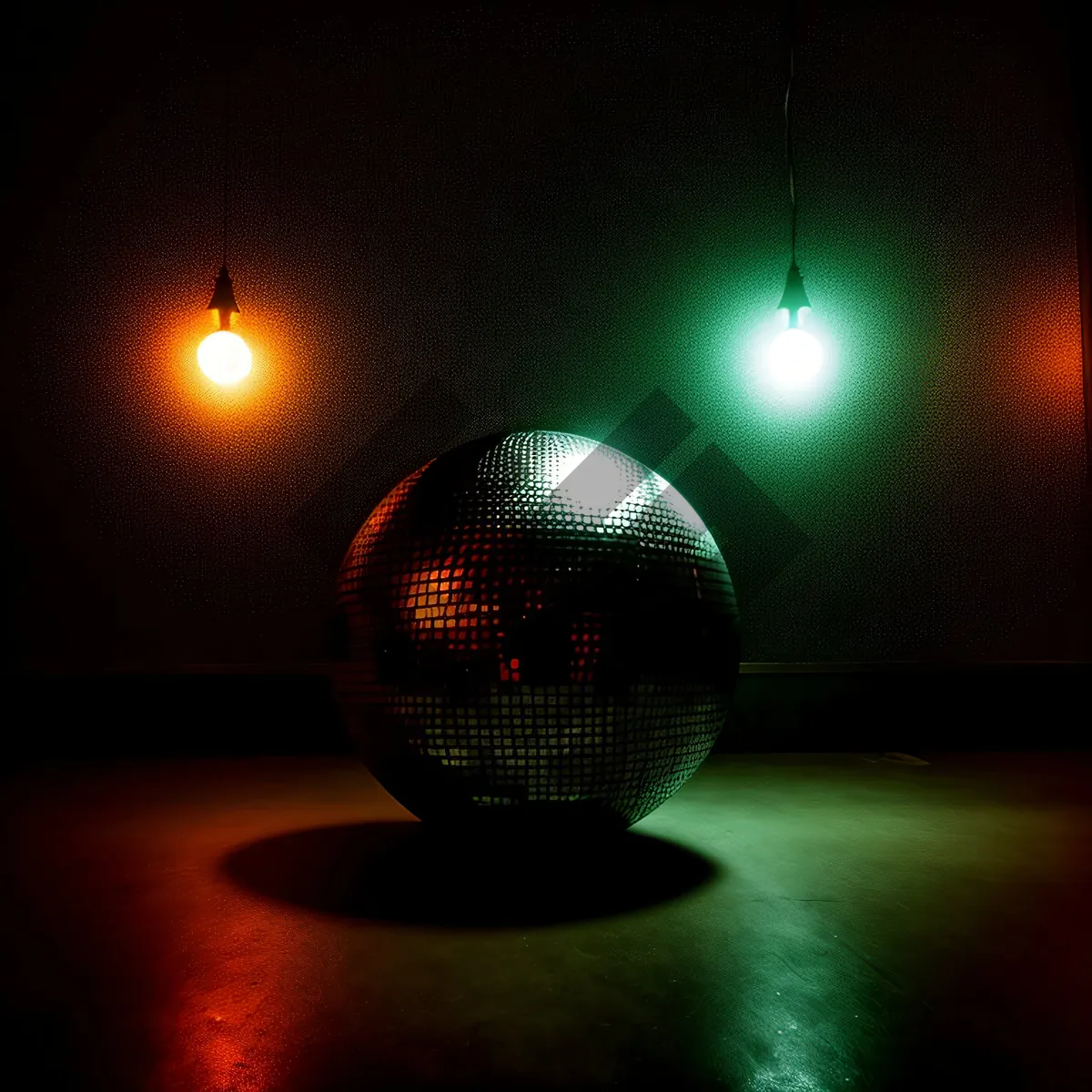 Picture of Nighttime Earth Globe Illuminated by Sunlight