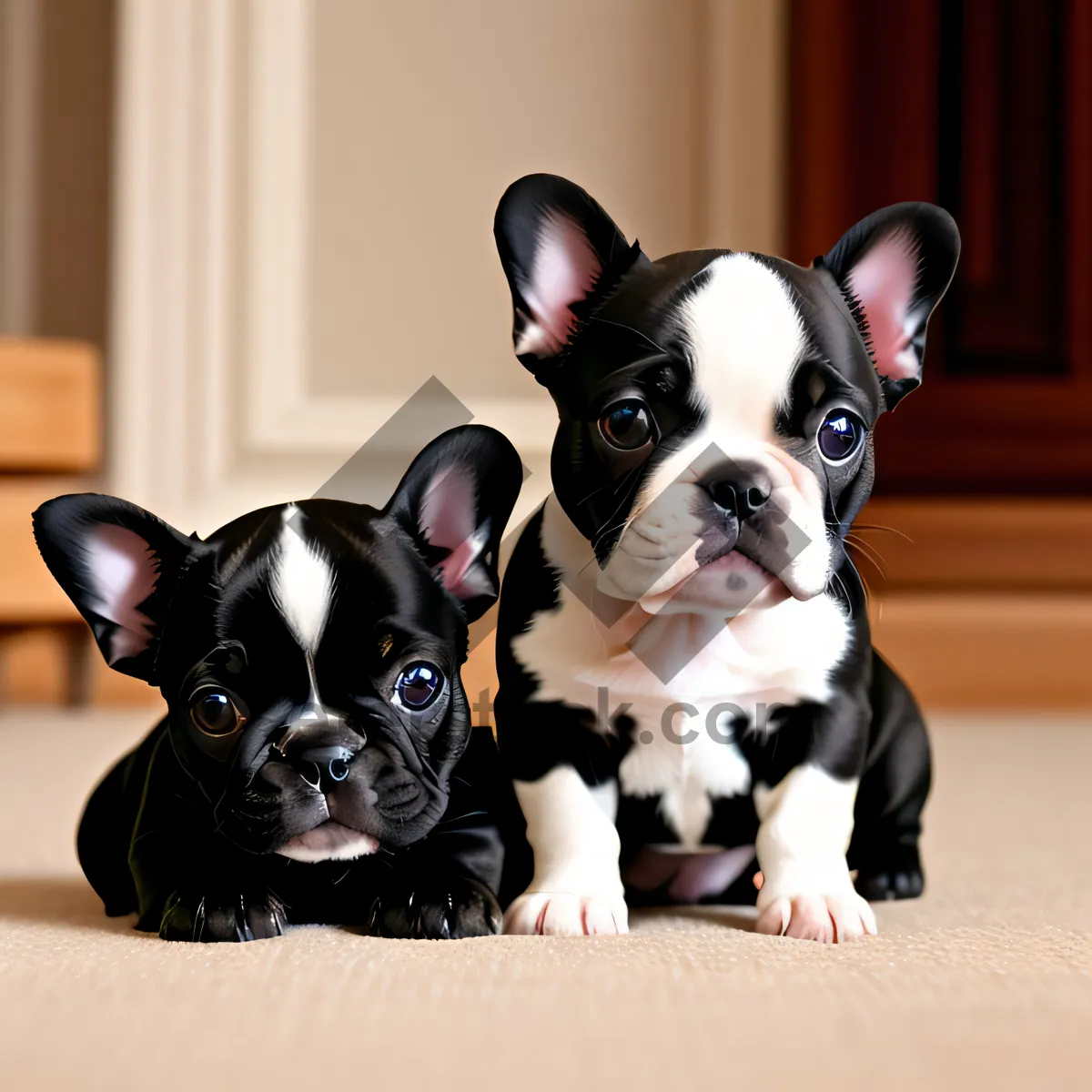 Picture of Absolutely adorable Bulldog puppy - a purebred canine companion that is undeniably endearing