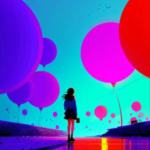 Vibrant Celebration: Colorful Balloons and Fun Party Decor