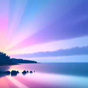 Sunset Horizon Over Ocean"
or
"Colorful Reflection on Beach"
or
"Vibrant Seascape with Light and Clouds"
or
"Stunning Sky and Sea Landscape"
or
"Ocean Wave on Beach Wallpaper