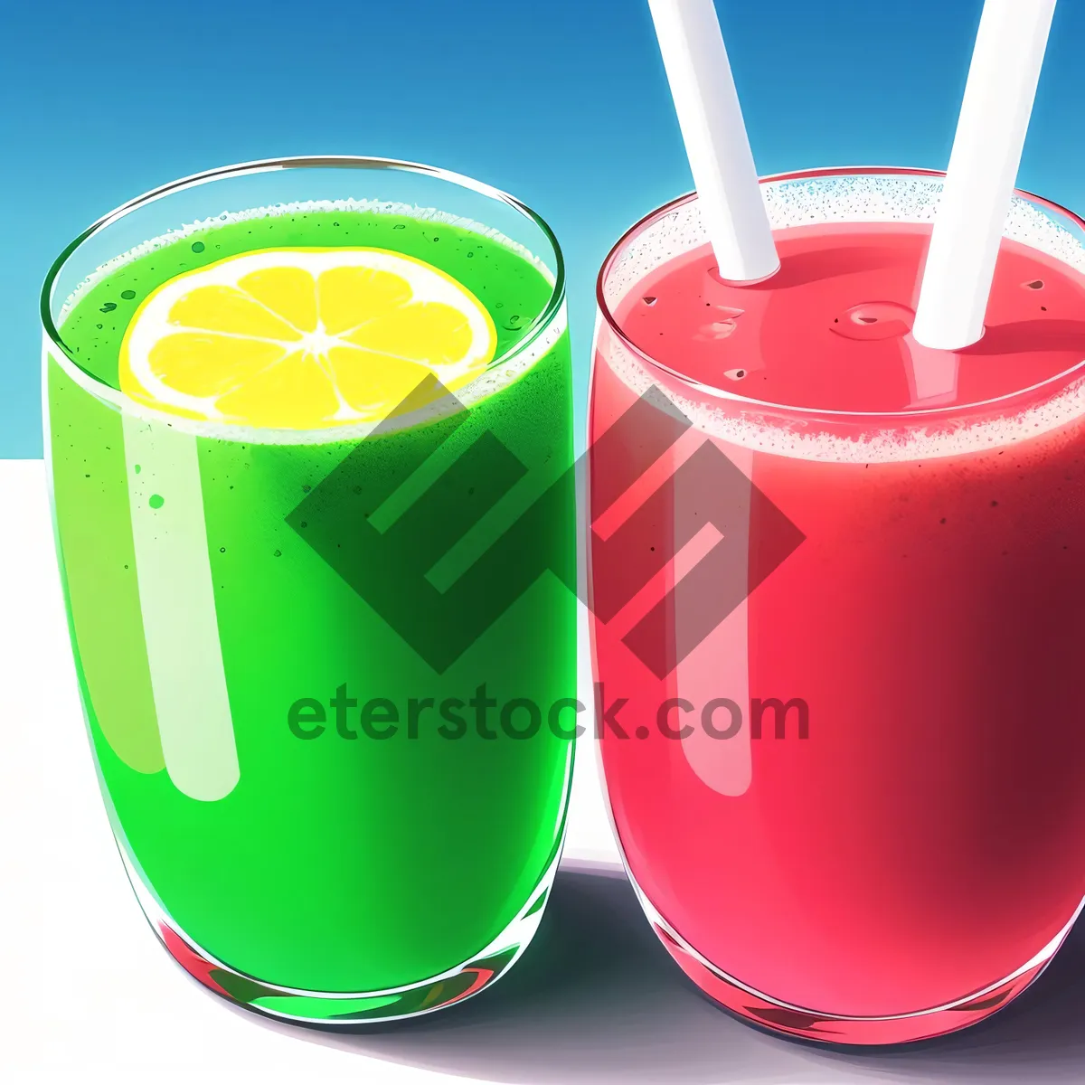 Picture of Refreshing Fruit Juice in a Glass