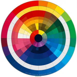 Colorful Round Art Rainbow Swatch