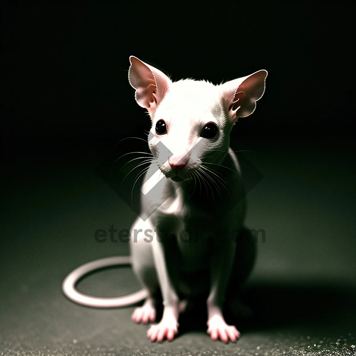 Picture of Furry Fluffy Kitten with Adorable Gray Eyes