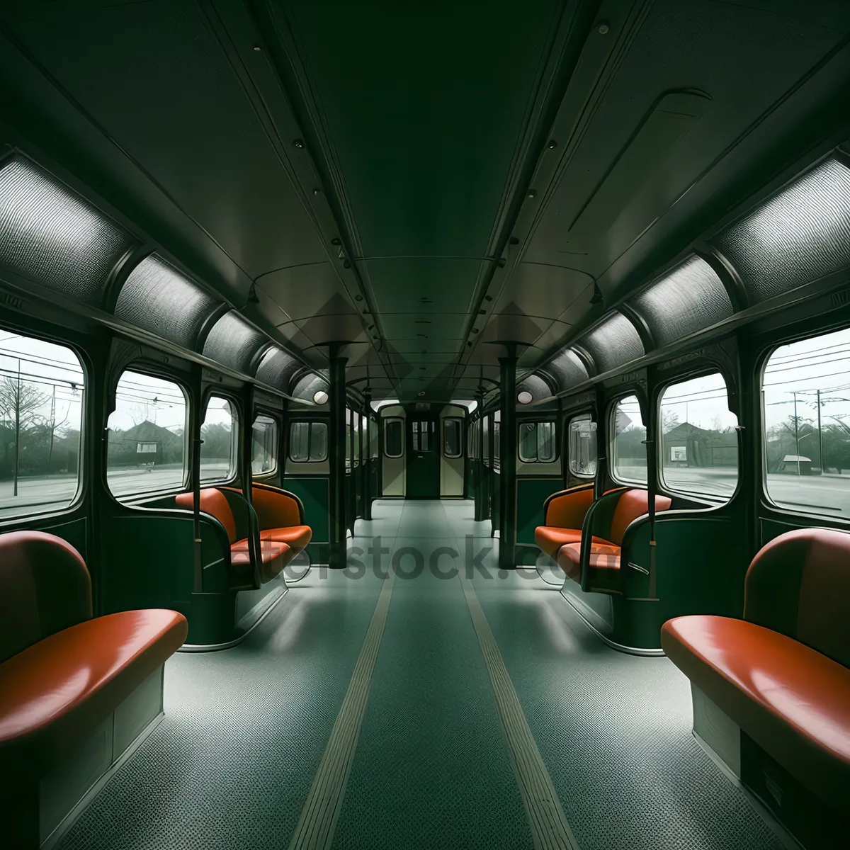 Picture of Modern Urban Transit: Speeding through Subway Station