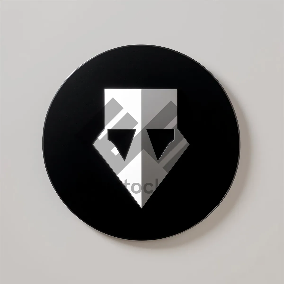 Picture of Glossy Round Black Web Button Icon