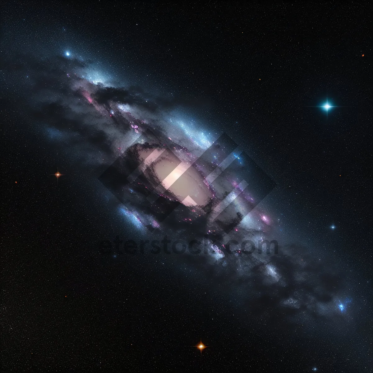 Picture of Dark Moonlit Space Fantasy Galaxy Star