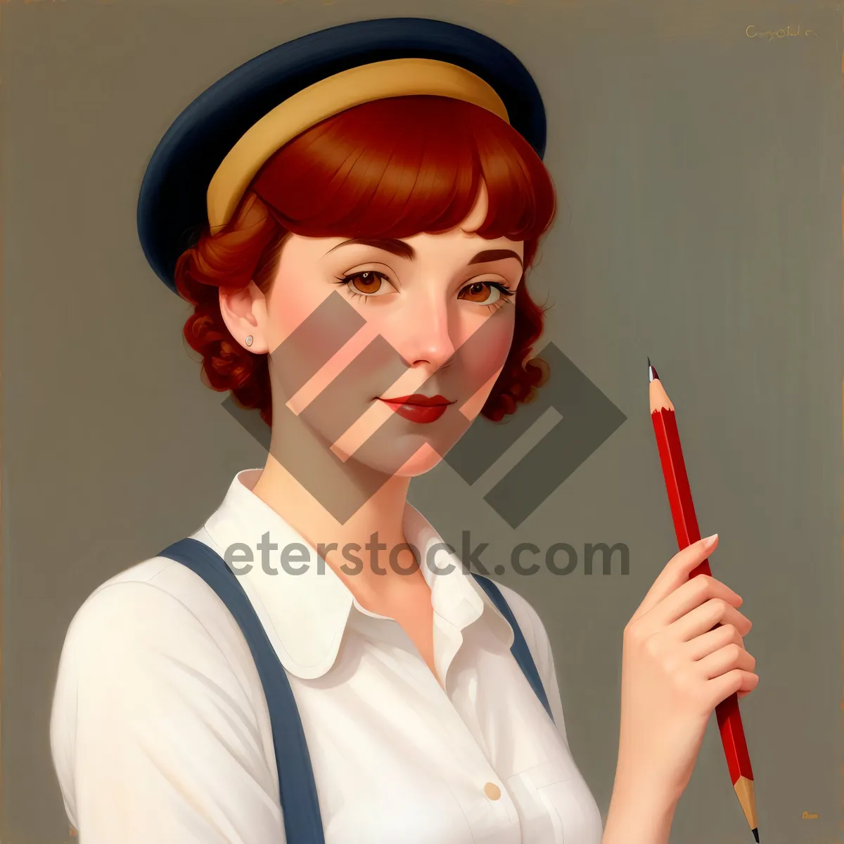 Picture of Smiling doctor with stethoscope and ice lolly