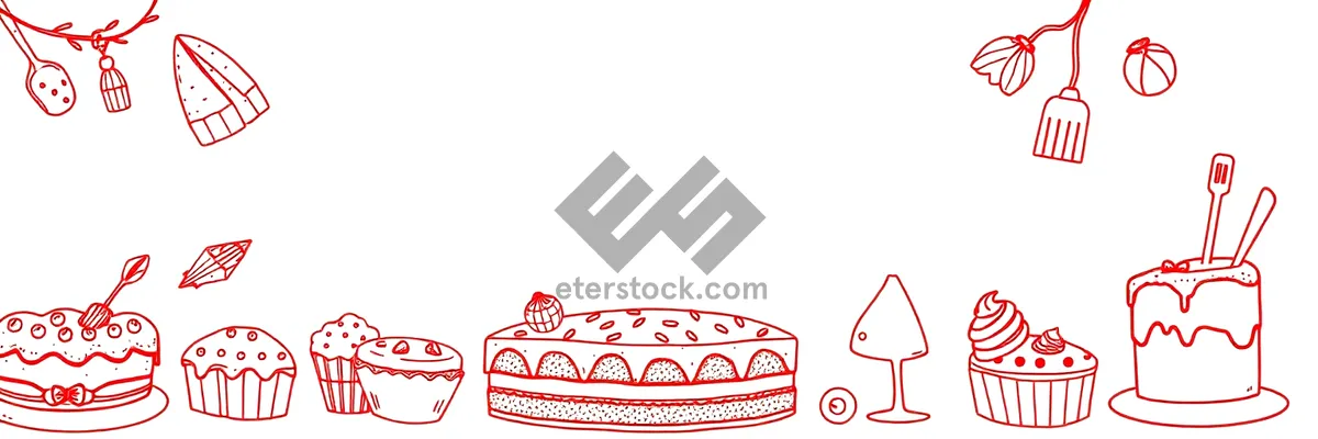 Picture of Silhouette Love Symbol Design Decoration Card