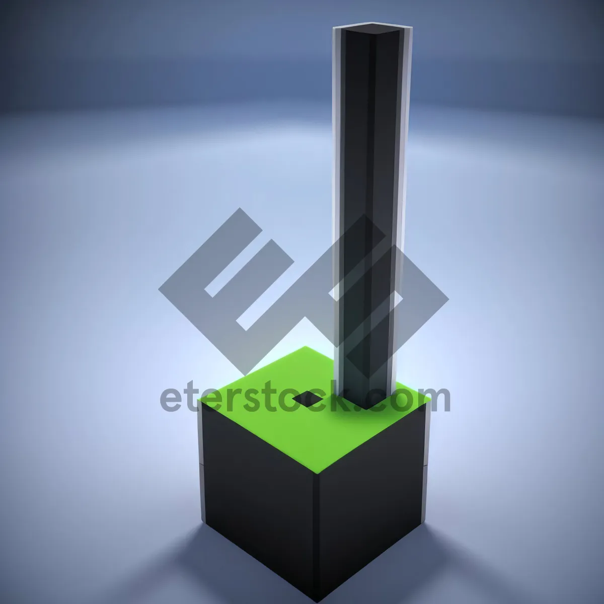 Picture of 3D Icon of Chimney Symbol