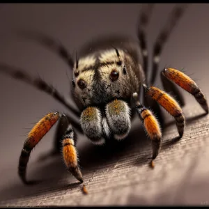 Wild Garden Spider: Fearful Predator with Hairy Legs!