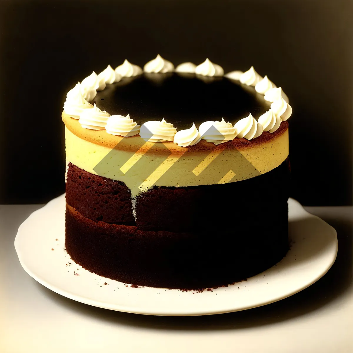 Picture of Delicious Chocolate Cream Cake with Espresso