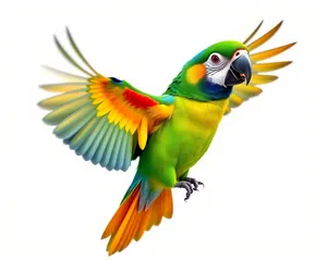 Cartoon flying animal with wings icon.