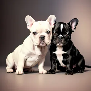 Charming Bulldog Puppy with Endearing Wrinkles