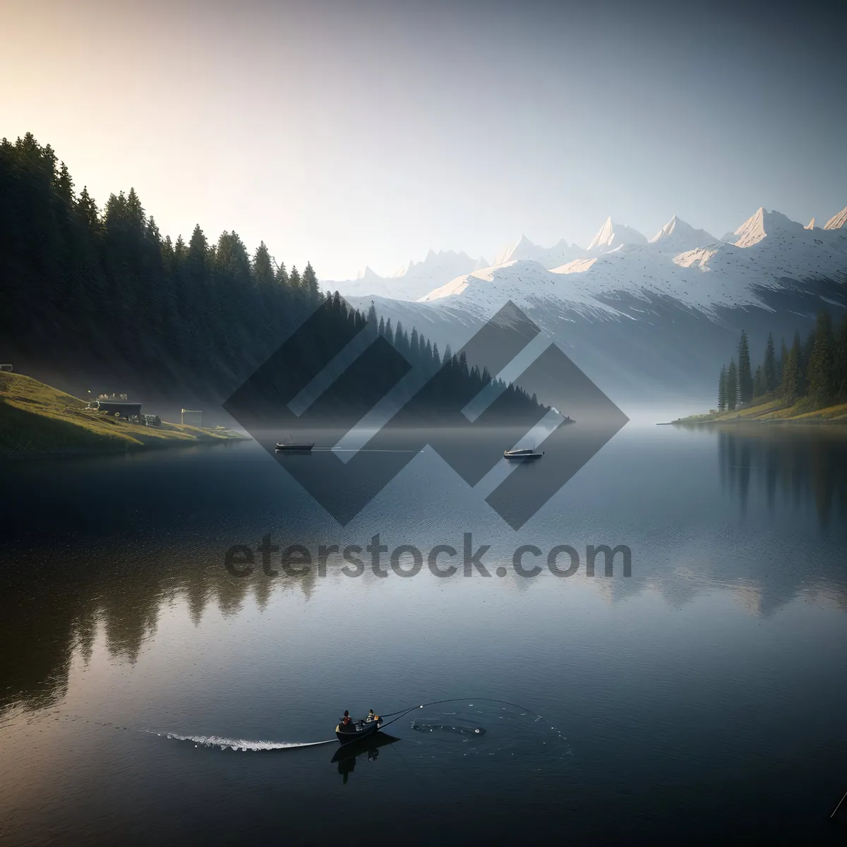 Picture of Serene Mountain Reflection on Lake