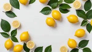 Fresh Citrus Fruit Salad with Ripe Lemon Slices