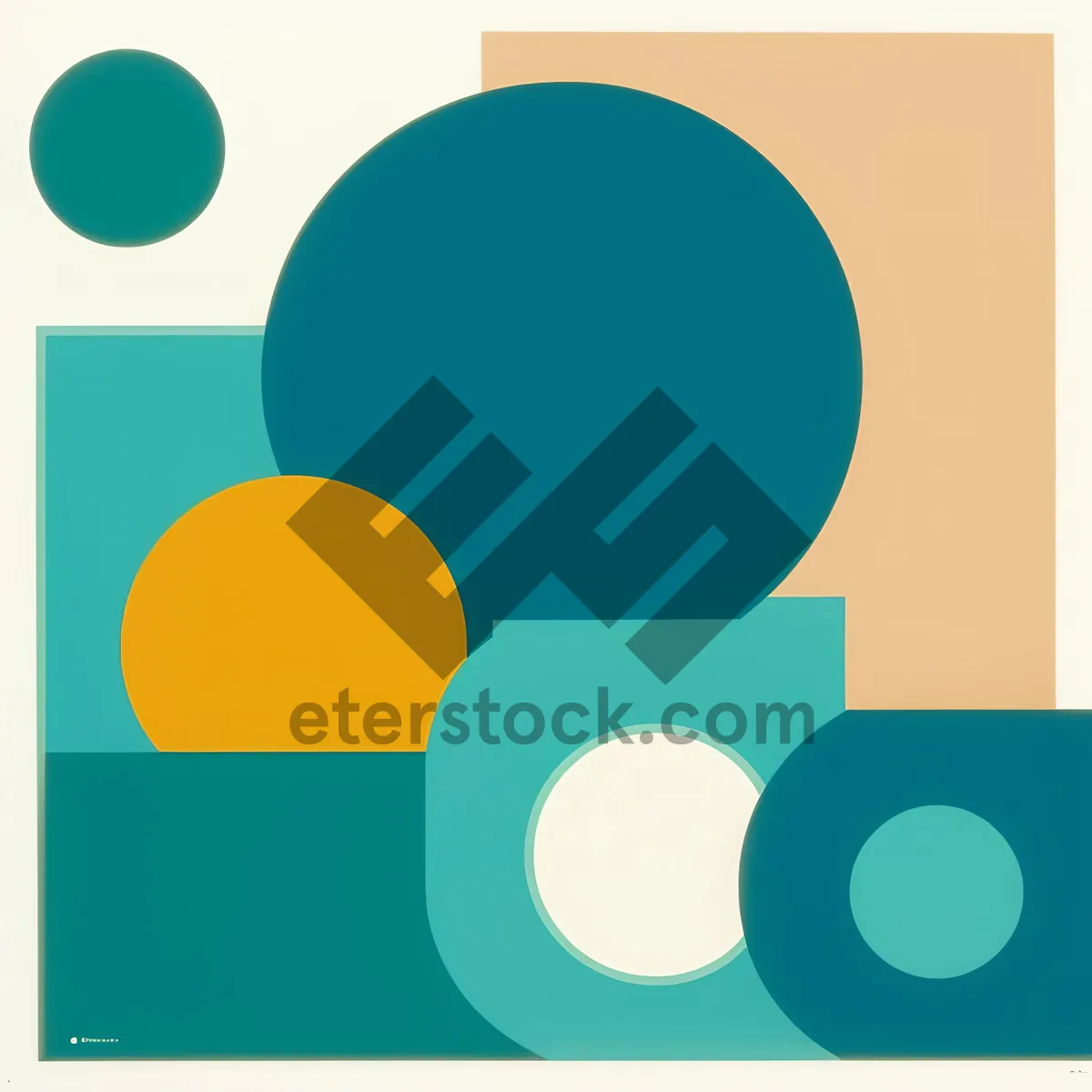 Picture of Modern shiny web buttons set yellow orange icons