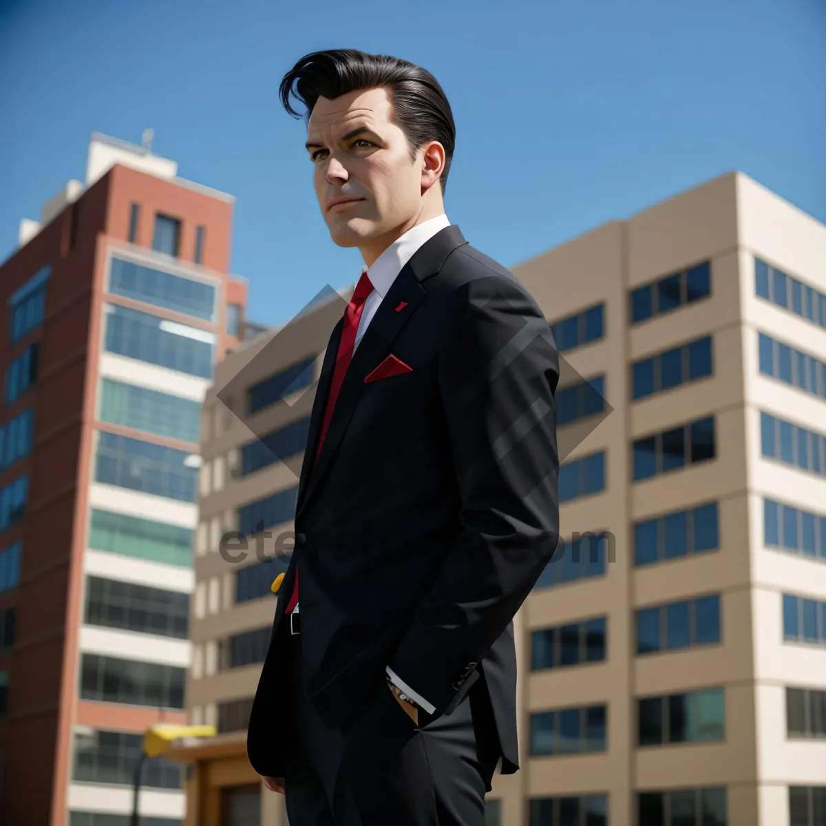 Picture of Happy businessman in modern office