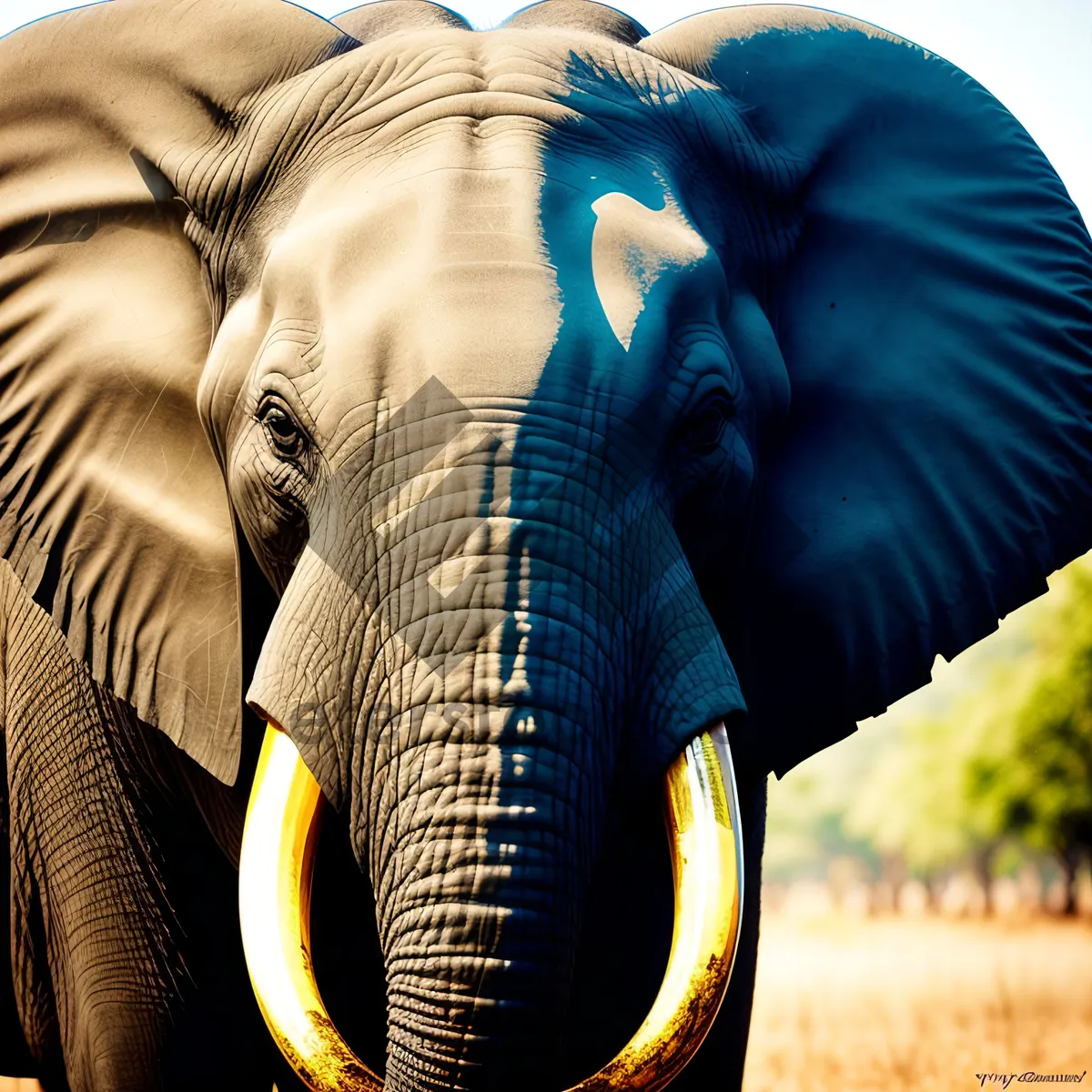 Picture of South African Elephant in National Park