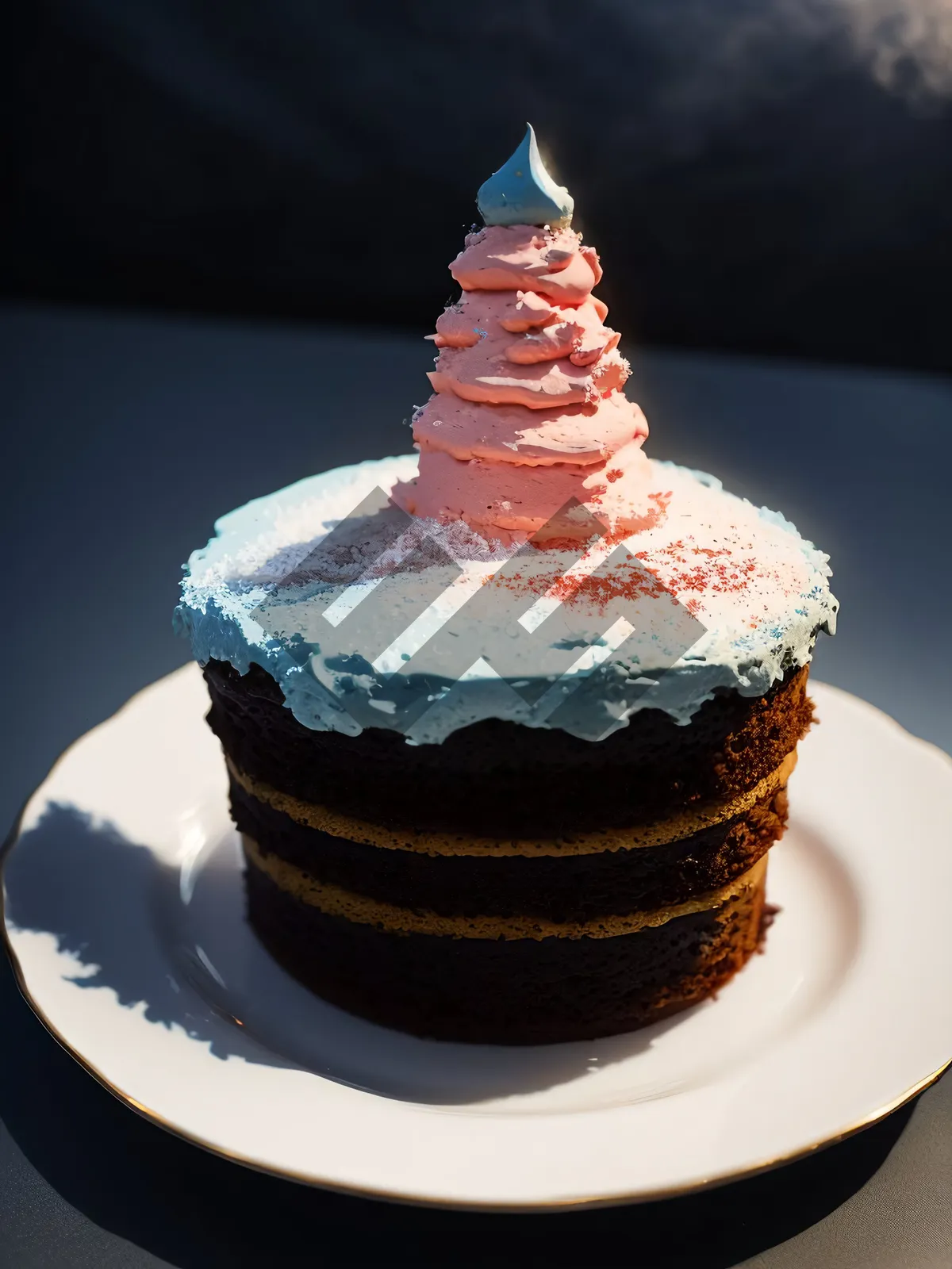 Picture of Sweet Berry Cake with Whipped Cream