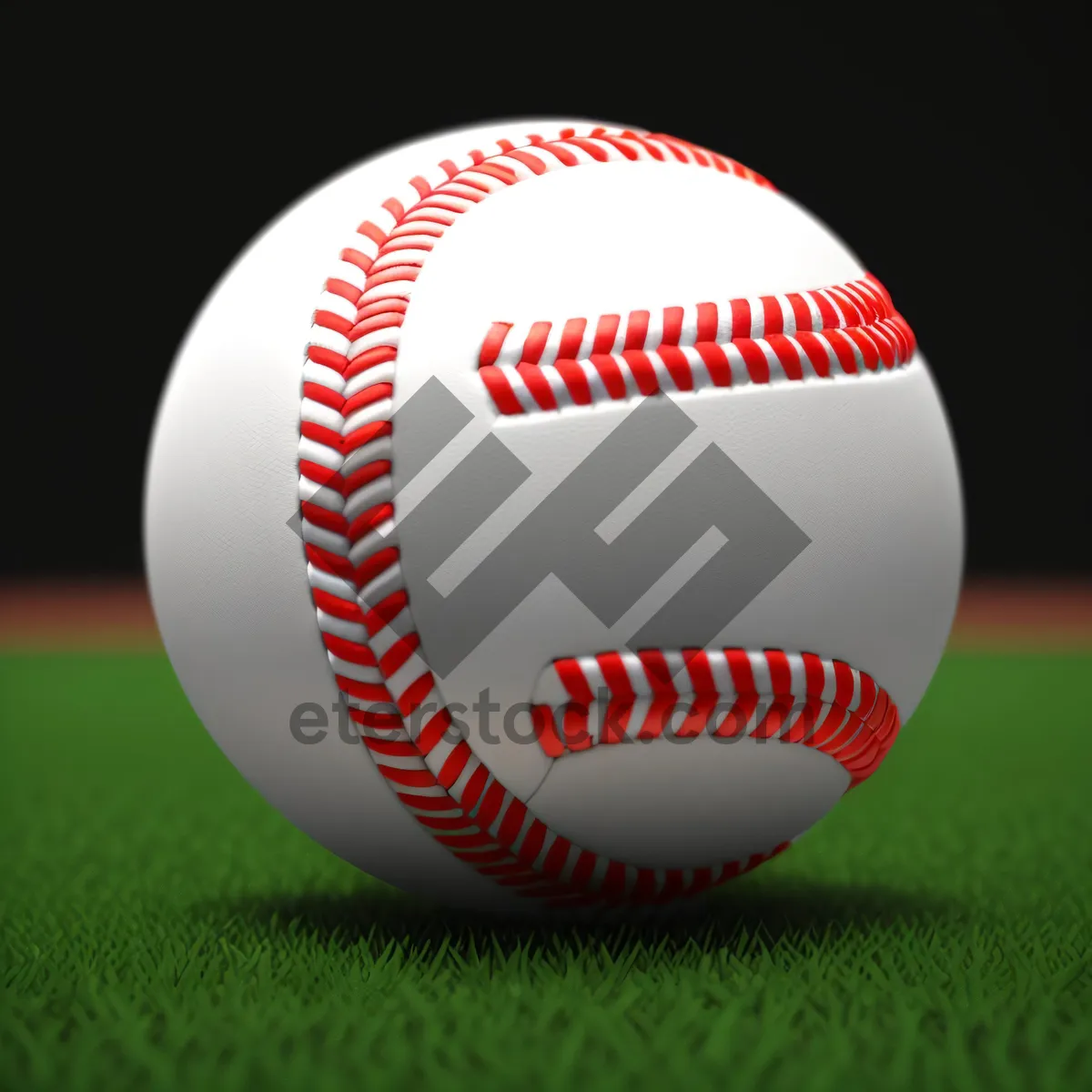 Picture of Baseball Game Equipment: Leather Ball for Team Sports
