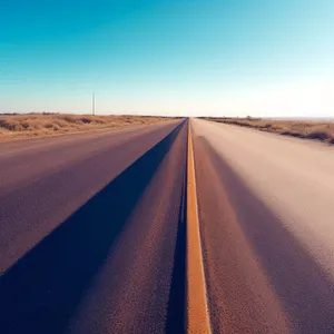 Rural Road Travel Through Scenic Desert Horizon