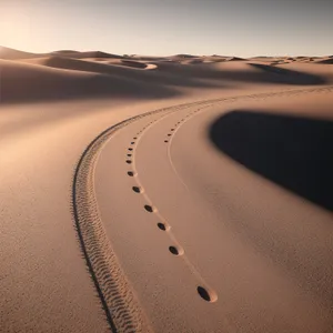 Desert Dunes at Sunset: Majestic Sands and Endless Horizons