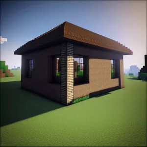 Modern Villa with Brick Exterior and Garage