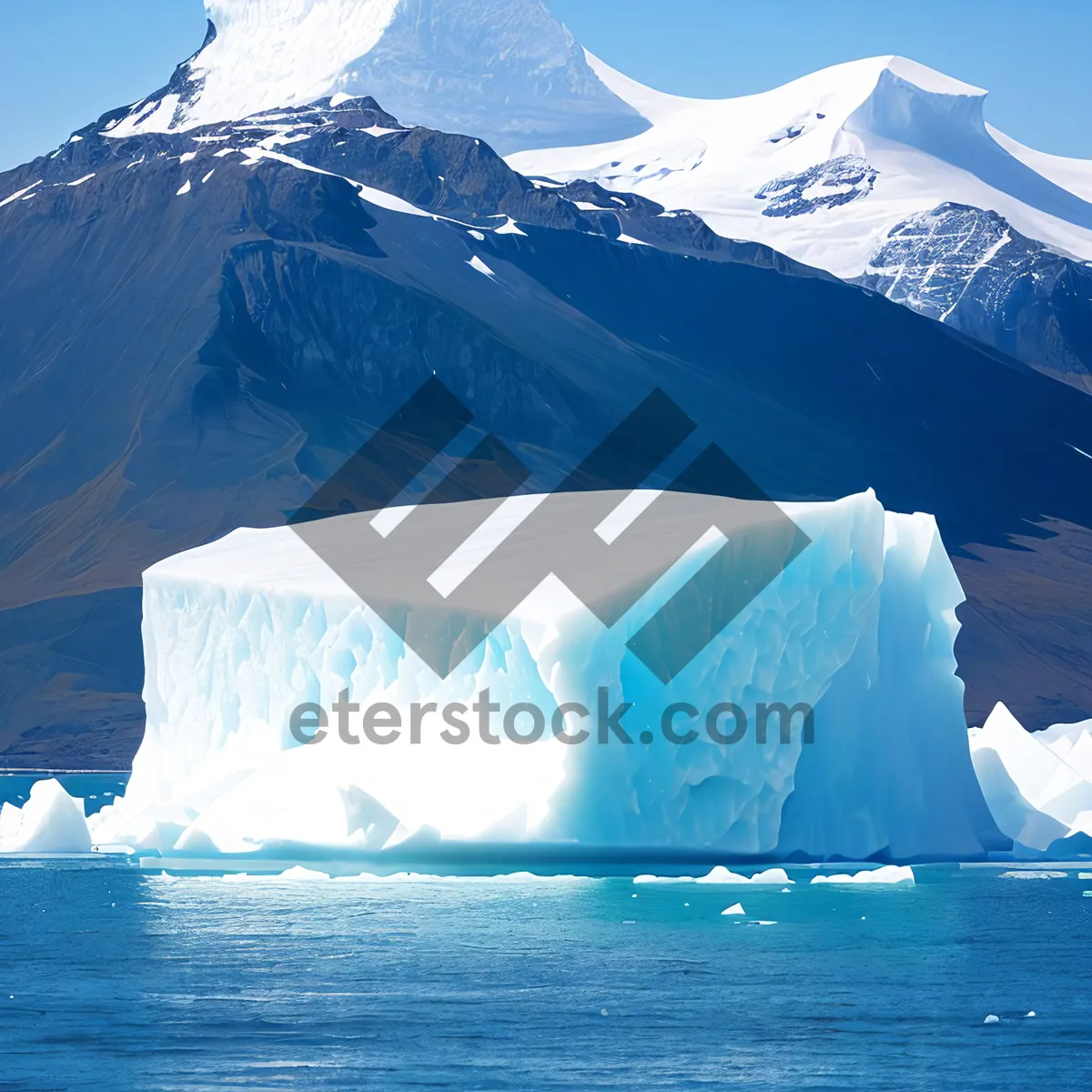 Picture of Snowy Peak Reflections on Arctic Ocean