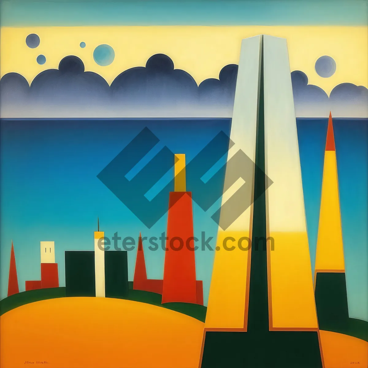 Picture of Creative Flag Sign Design Concept