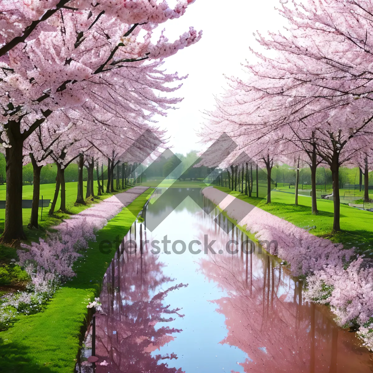 Picture of Colorful Autumn Landscape in Park's Grove