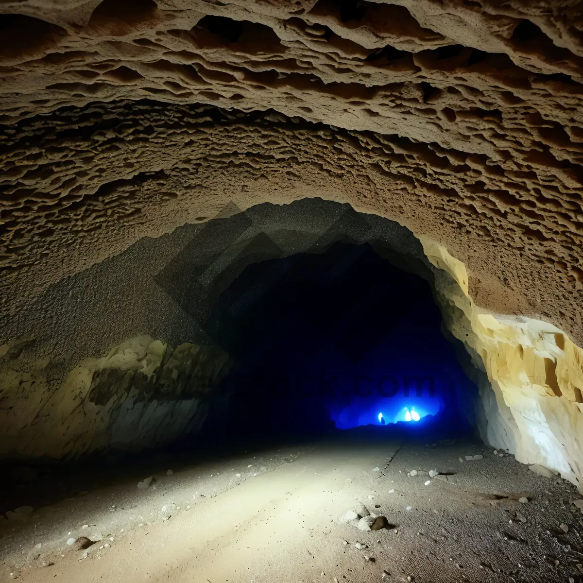 Picture of Ancient Cave Passage in Rock Formation