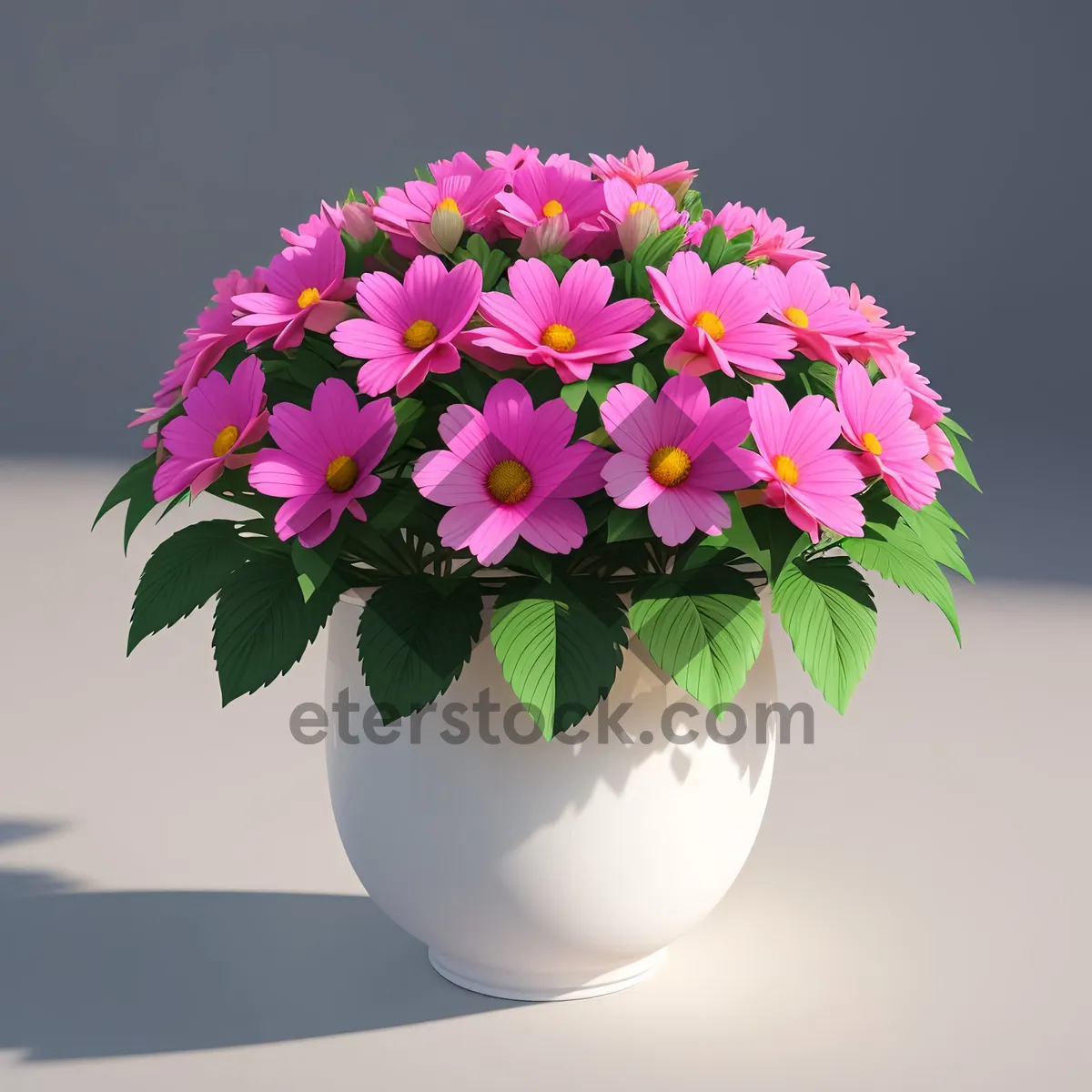 Picture of Vibrant Pink Floral Bouquet in Spring Garden