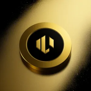 3D shiny round light button icon symbol