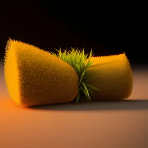 Yellow Tennis Ball with Kiwi and Muskmelon