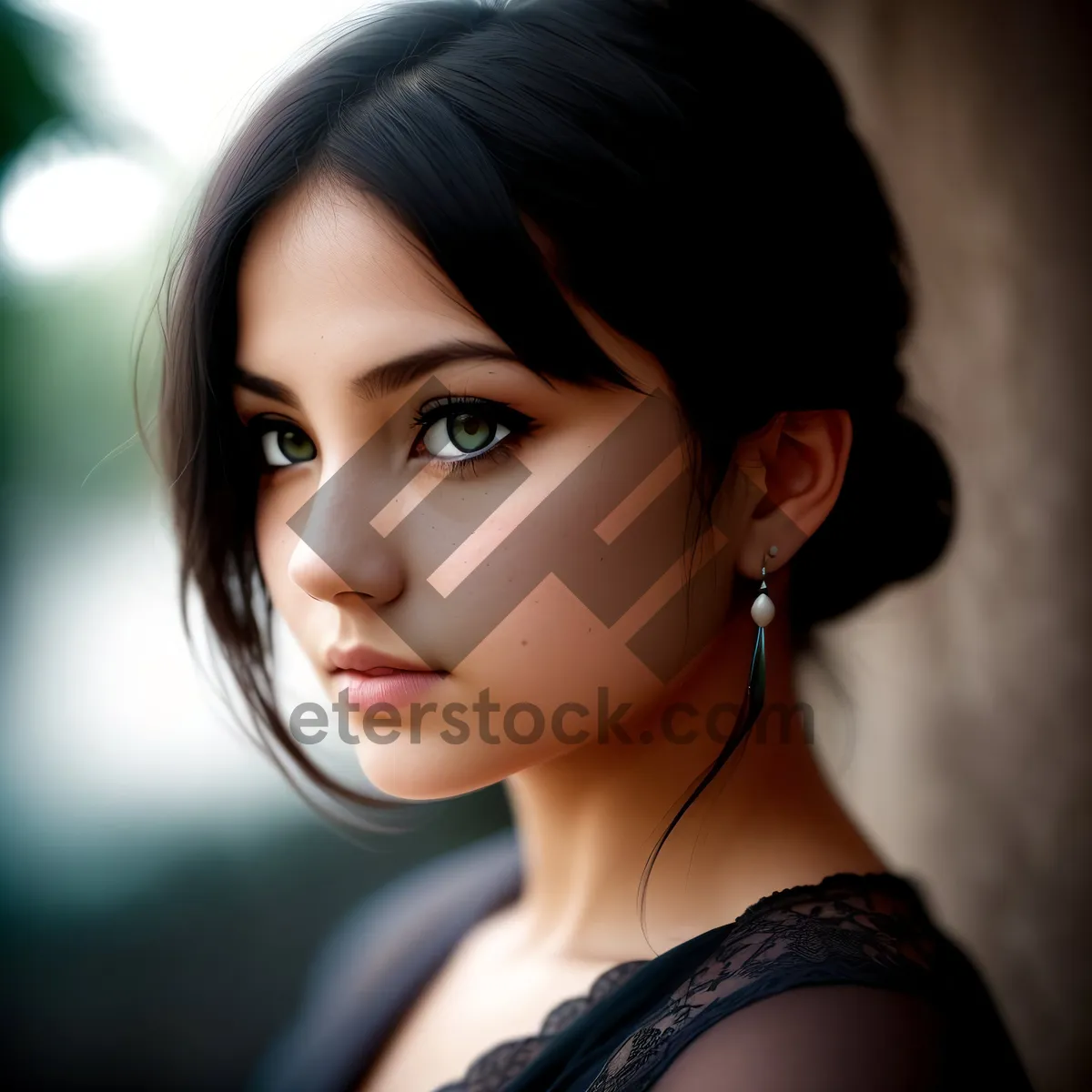 Picture of Beautiful Smasher: Seductive Brunette Model with a Lovely Smile