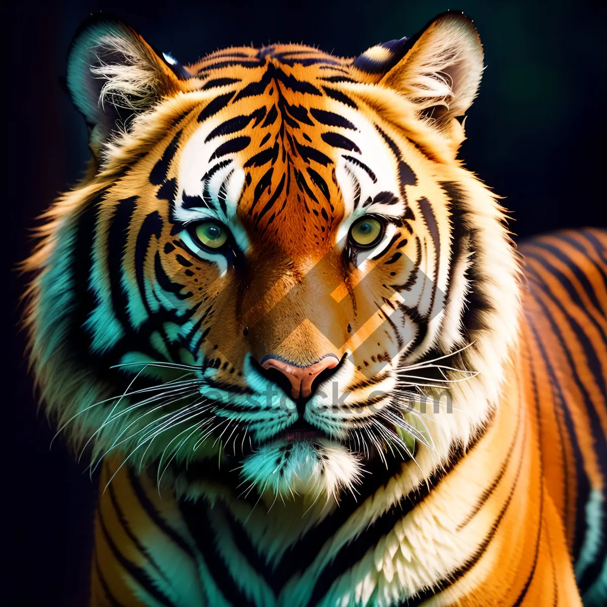 Picture of Striped Hunter: Majestic Tiger in the Wild