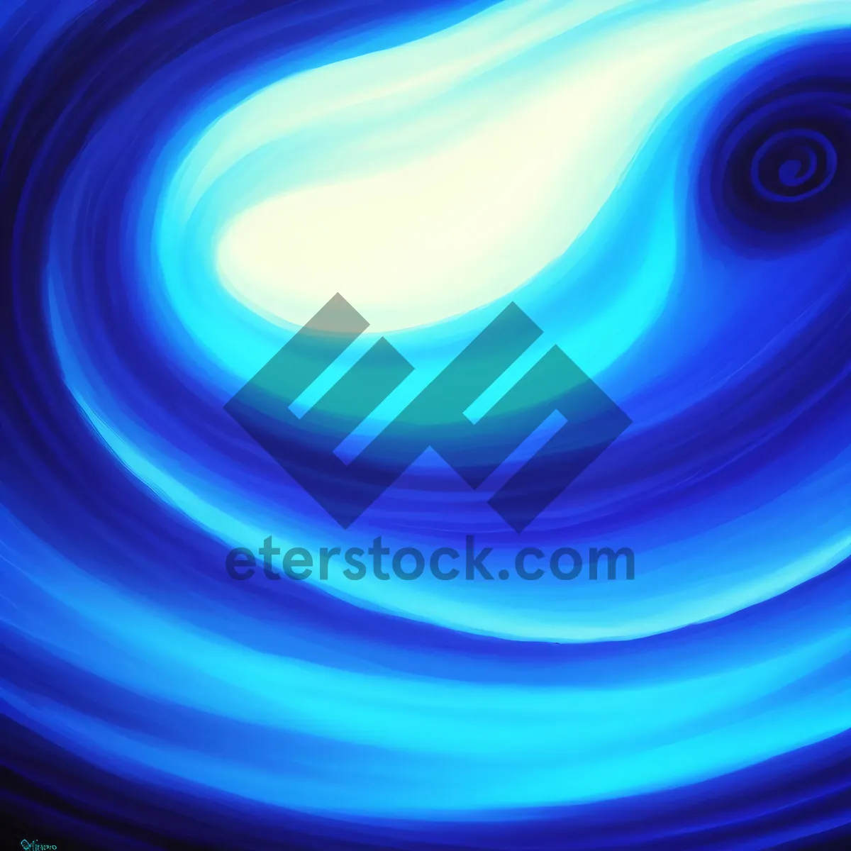 Picture of Abstract Energy Flow in Futuristic Digital Fractal