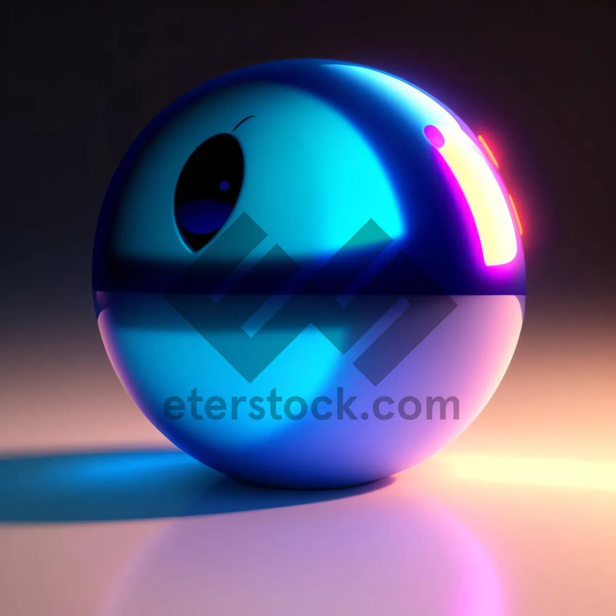 Picture of Modern Glowing Metallic Web Buttons Set