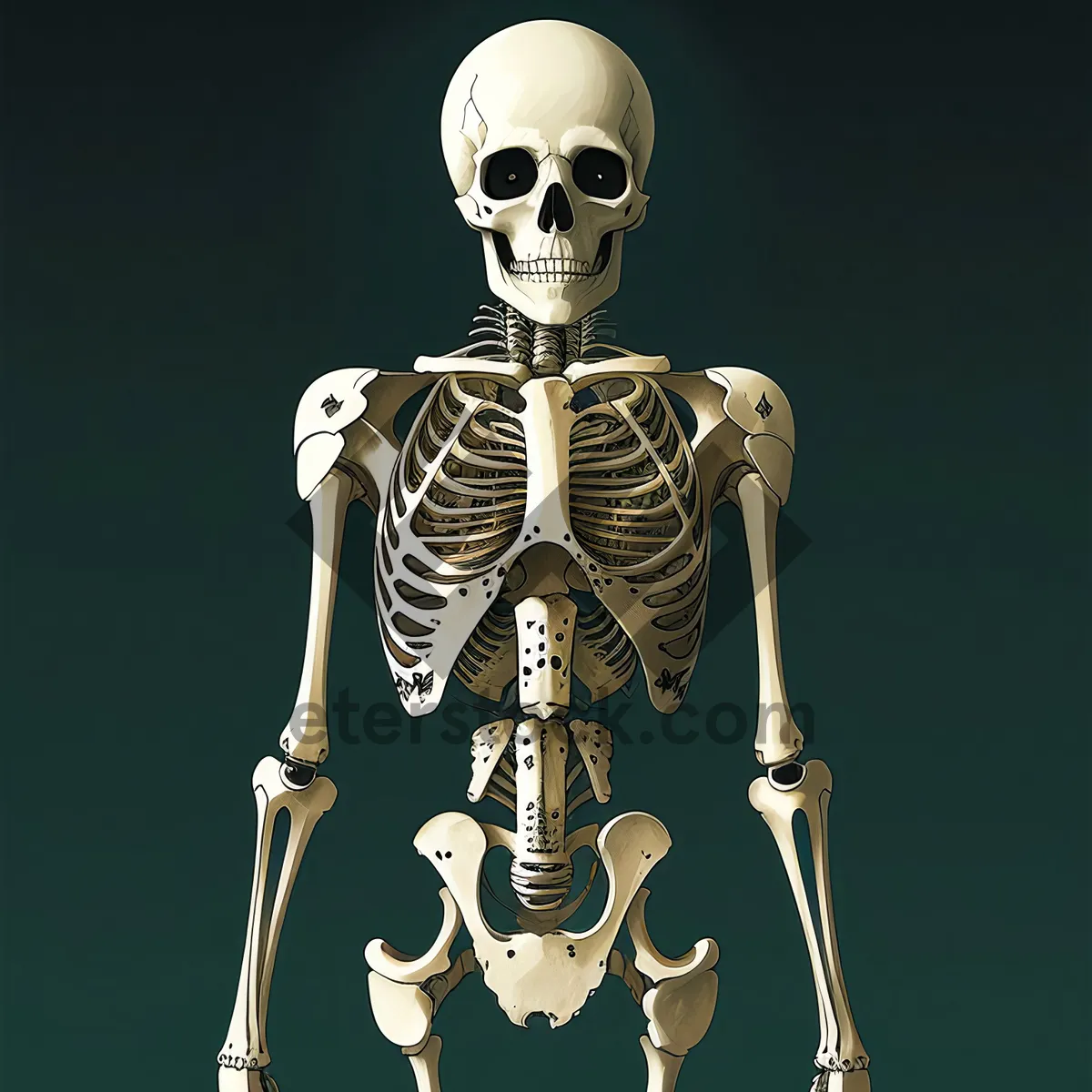 Picture of Horror Pirate Skeleton X-Ray - Anatomy of Death