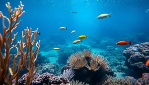 Colorful Marine Life Underwater Coral Reef Scuba Dive