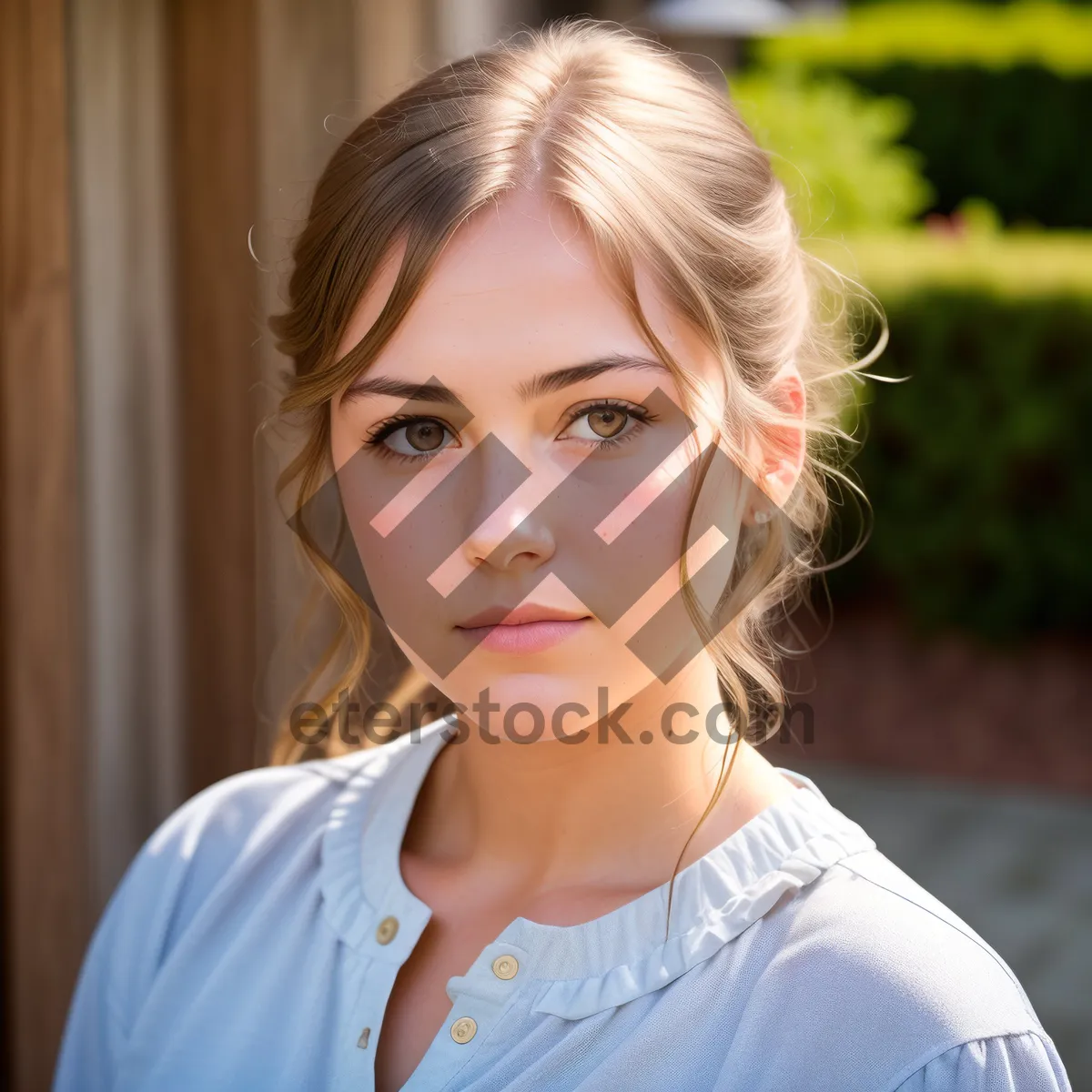 Picture of Radiant Smile: Stunning Blond Model with Happy Eyes