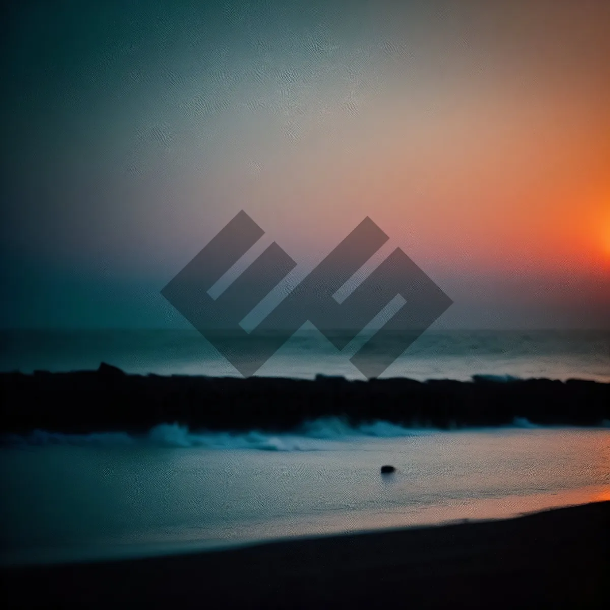 Picture of Serene Sunset over Tropical Beach