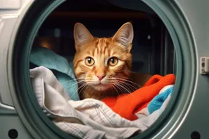 Adorable Tabby Cat with Cute Whiskers