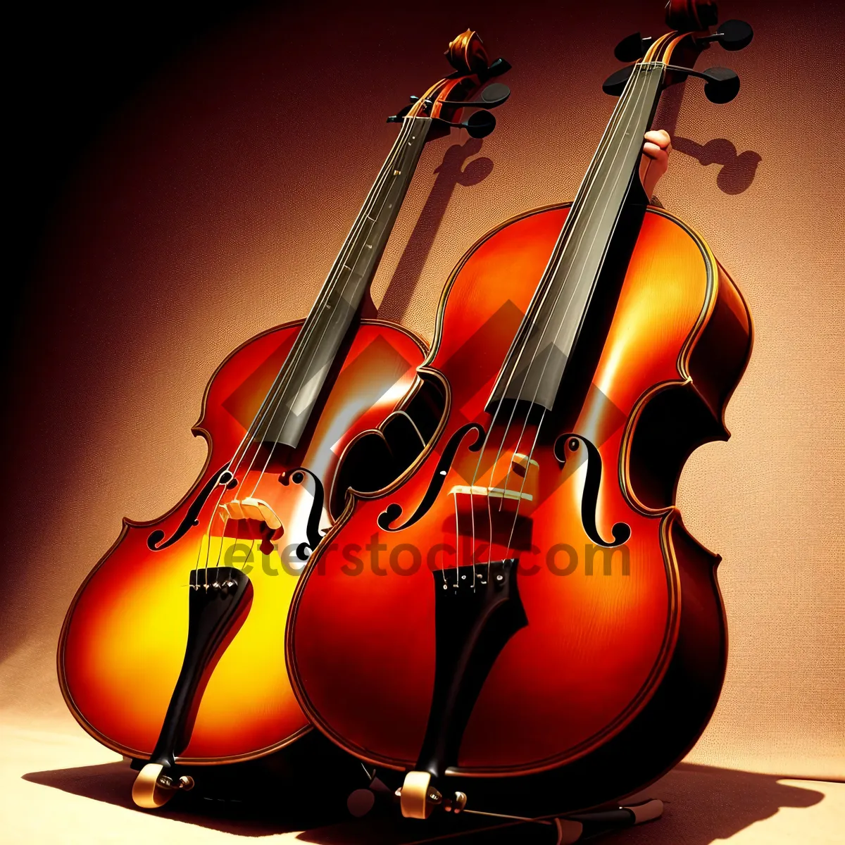 Picture of Musical Melody: Vibrant Strings in Harmony