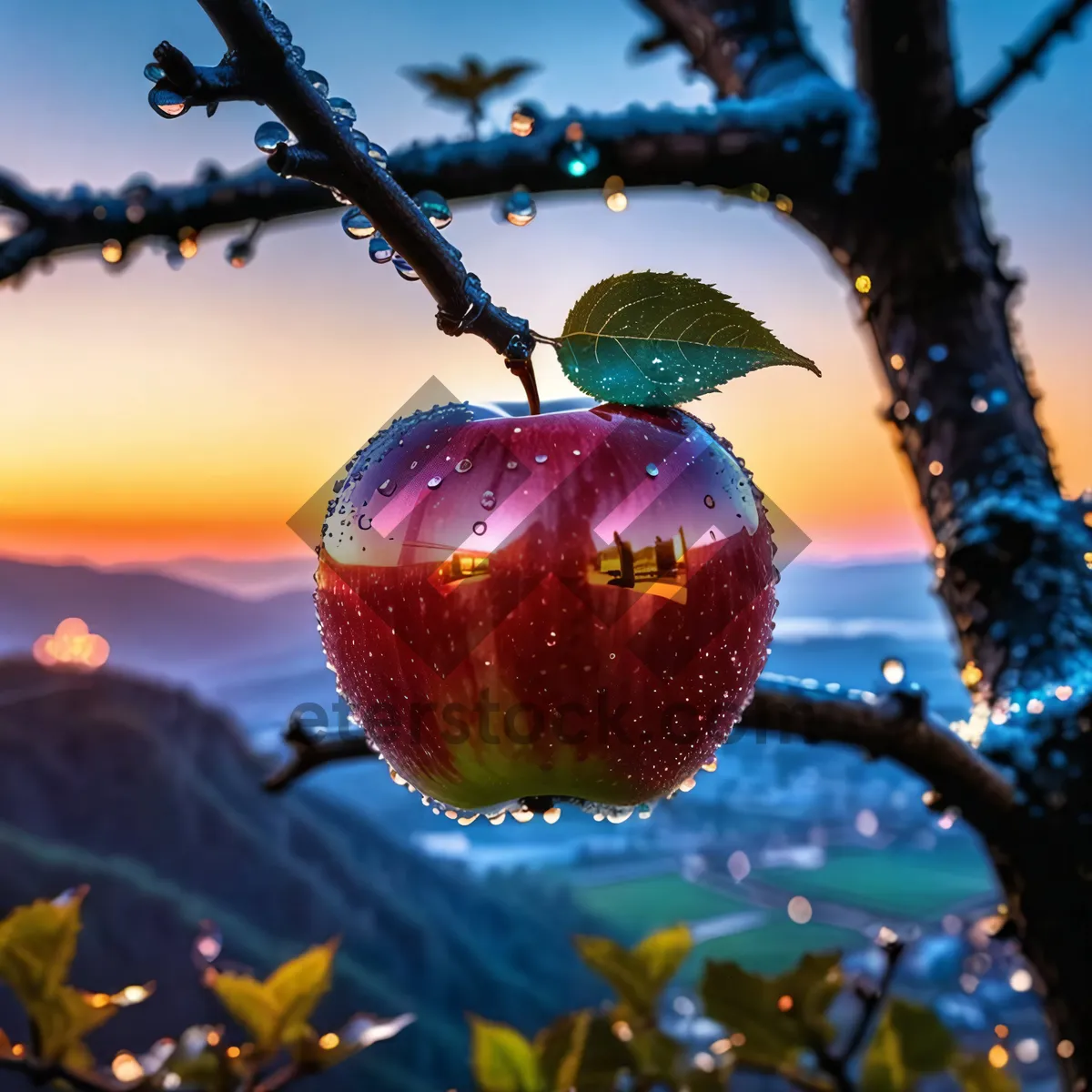 Picture of Shiny Winter Fruit Decoration for Holiday Celebration
