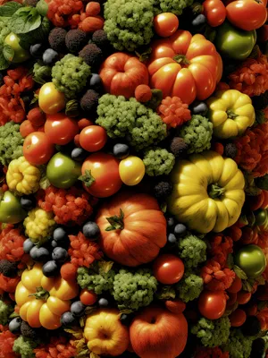 Colorful and Fresh Vegetable Harvest